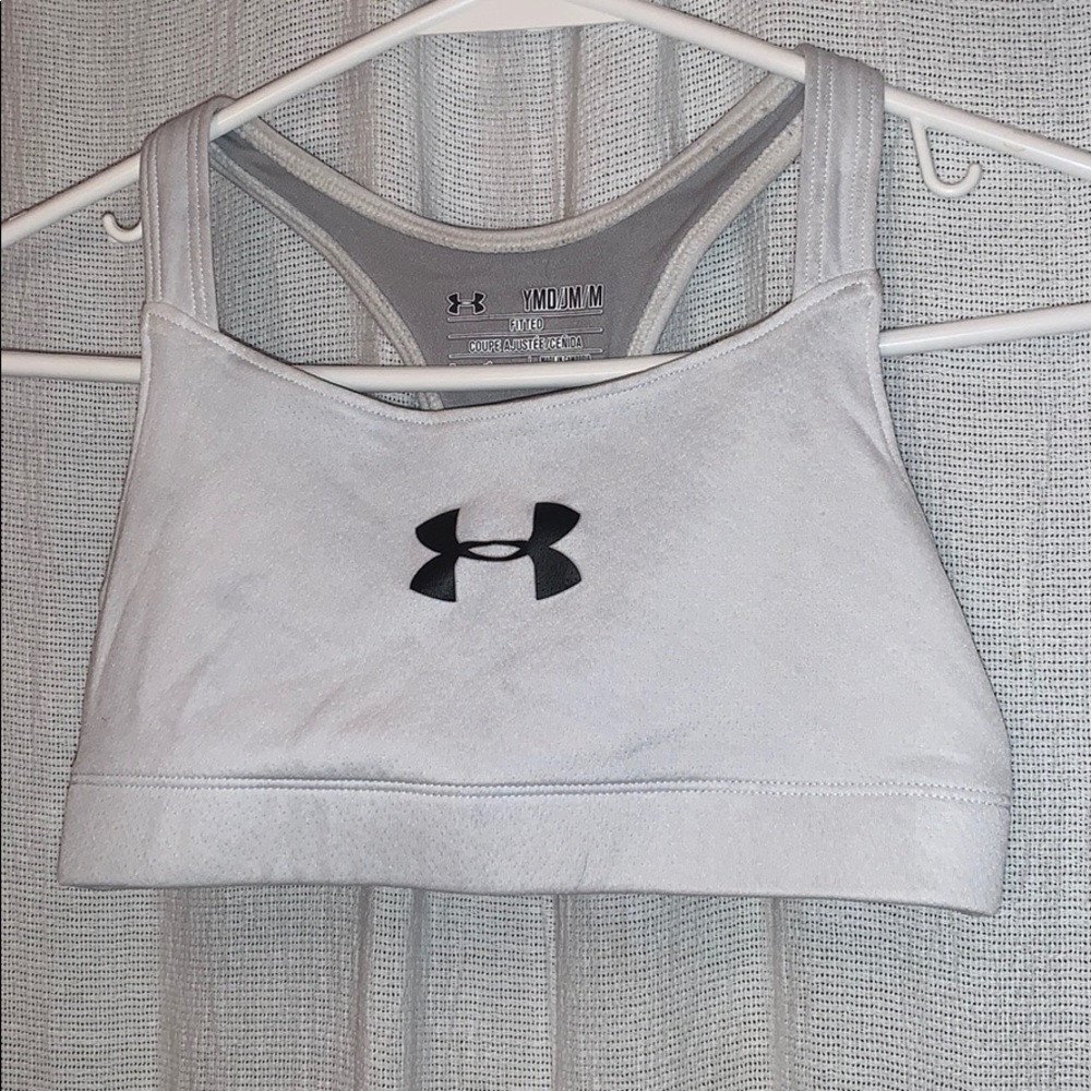 White Under Armor Sports Bra